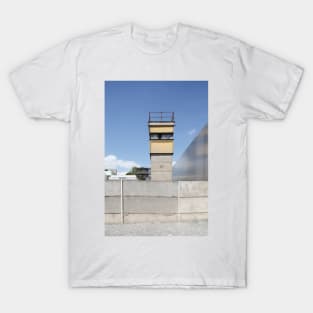 Former watchtower, Berlin Wall Memorial, Bernauer Strasse, Berlin T-Shirt